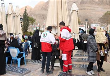 بیش از ۳۰۰۰ زائر شهید سلیمانی از خدمات هلال احمر کرمان بهره‌مند شدند