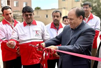 برگزاری آیین الحاق ۱۲ دستگاه خودروی امدادی به ناوگان جمعیت هلال احمر شهرستان کرمان