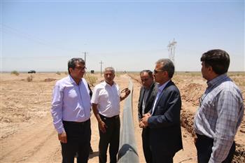 بازدید استاندار کرمان از عملیات اجرایی آبرسانی به ۷ روستای رفسنجان