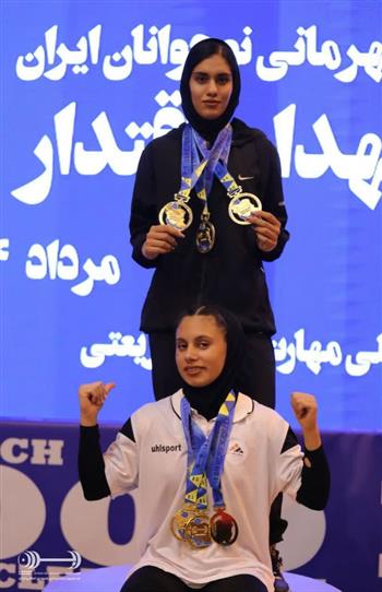 نتایج مسابقات وزنه برداری قهرمانی دختران نوجوان ایران