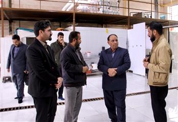 بازدید فرماندار شهرستان کرمان از شهرک صنعتی سدید و کارگاه‌های تولیدی