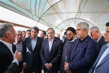 بازدید وزیر جهاد کشاورزی و استاندار کرمان از مجموعه گلخانه‌ای برخوری در جیرفت