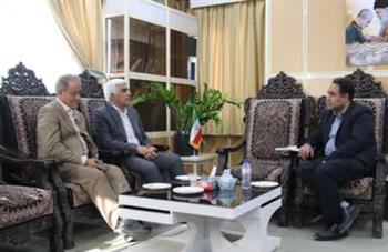 دیدار مدیرکل بنیاد مسکن استان با فرماندار زرند و بازدید میدانی از پروژه‌ نهضت ملی مسکن
