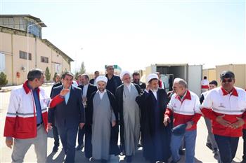 افتتاح و ارزیابی آمادگی بیمارستان صحرایی هلال‌احمر کرمان